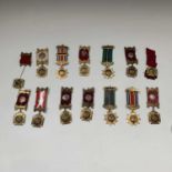 RAOB Medals - 14 Gilded. Brass medals - mostly 2nd degree.