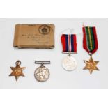 Medals: World War 1 medal to Sgt J.Jose DCLI, plus a World War 2 medal group of 3 comprising War