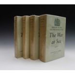 CAPTAIN S. W. ROSKILL. 'The War at Sea 1939-1945.' Three volumes in four complete, plates, maps