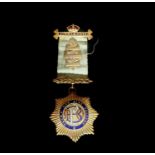 RAOB Medals - 9ct gold Roll of Honor Medal presented by the Beatrice Lodge No.718 to Sir M.Cahill on