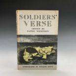 WILLIAM SCOTT LITHOGRAPHS. "Soldiers' Verse." chosen by Patric Dickinson. 12 col litho plates