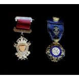 RAOB Medals - unusual silver medal presented by Sir Harry Green to Sir Edward Golfield - Goodwill