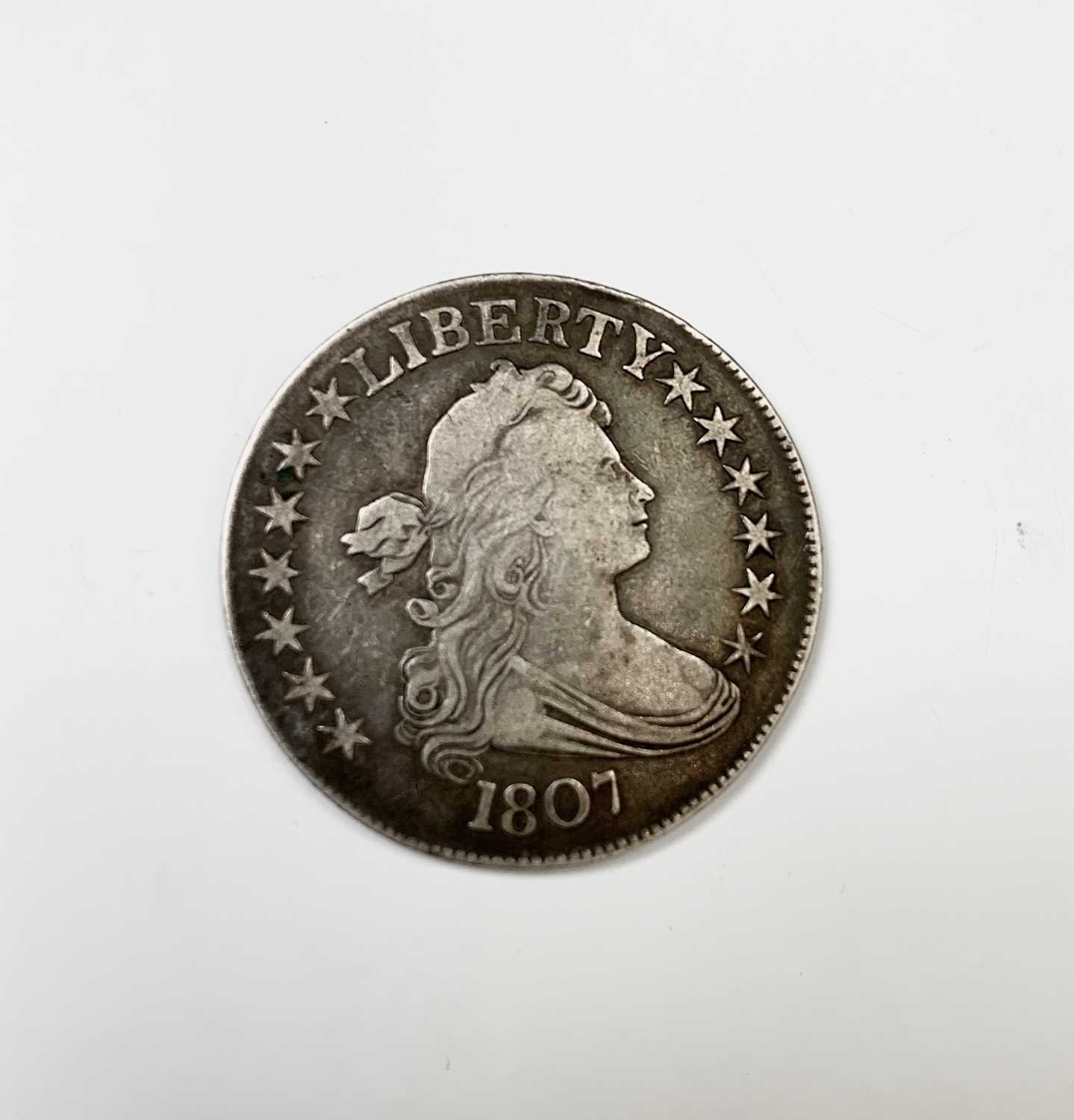 U.S.A. A first issue draped bust Half Dollar 1807 - last year of issue in Fine Condition.