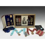 RAOB Medals - A Framed and glazed group of 4 medals issued by the Sir Henry Irving lodge together