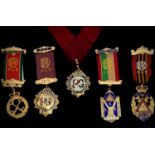 RAOB Medals - group of 5 to G.Ware, 2 silver 1970's - 1980's, West Cornwall including 2 Examing