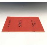W H AUDEN "Spain." First edition, orig wps, unclipped, 1937, vg.