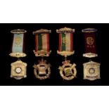 RAOB Medals - 4 silver gilt Medals issued for services rendered, 2 as Secretary and 2 as President.