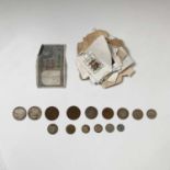 EUROPEAN AND U.S.A. SILVER COINS: Including Switzerland 1 Franc & 1/2 Franc coins, Saxony 2 Mark