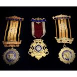 RAOB medals - 3 silver/silver gilt Medals issued for services rendered as founder 1950's - 1970's.