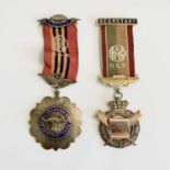 RAOB Medals - 2 large good quality Medals one silver presented by the Woolston Lodge No.50 (NZ)