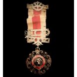 RAOB Medals - unusual silver Medal issued alington Lodge to Primo Hyde for Best Attendance 1894,