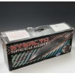 A Stealth Speedboat by Mayhem, radio controlled twin motor, 30m range, in original box.