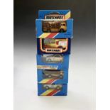 Matchbox cars: A good selection of 42 boxed 1980's Matchbox cars in good condition contained in a