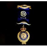 RAOB Medals - Medal marked 9ct issued by Victory Lodge 2569 to Bro E.George (10.7grms).