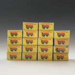 Lesney / Matchbox toys: No. 2 Mercedes Trailer x 18 all mint boxed.