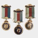 RAOB Medals - 3 large silver/silver gilt Medals.