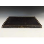 WHITE STAR LINE. Album of photographs, silverware, presentation to the managers. Morocco gilt,