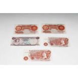 Banknotes - 4 GB 10/- notes including 2 earlier Beale. All in nice condition (couple of rust
