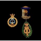 RAOB Medals - very fine silver and 9ct gold and enamel Medal in box of issue, presented by the