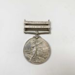 MEDAL: A Queens South Africa medal, in excellent condition, with two bars, 'Wittebergen' and 'Cape