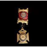 RAOB Medals - order of Merit in 9ct gold 20.6grms issued by Pirie Lodge 1684 to Bro.C.F.O.Paproth