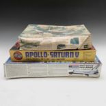 Model kits. A number of model kits including Airfix, Apollo Saturn V (partly made), Monogram Space