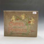 Postcards: A large postcard album containing a selection of early 20th century foreign postcards -