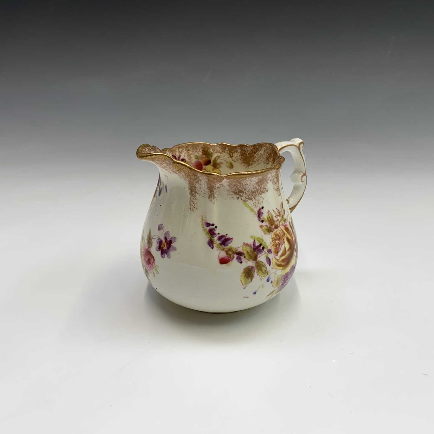 A miniature Dresden style cup and saucer of quatrefoil outline, together with a quantity of other - Image 14 of 20