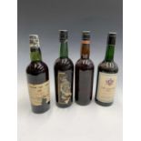 A bottle of Graham & Co 1955 finest reserve port, together with three other assorted bottles of port