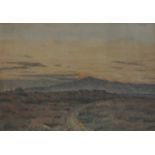 English School, early 20th Century Mountain Landscape