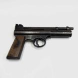 A Webley .177 mark 1 air pistol, serial number 45232, the barrel stamped with various patents, total