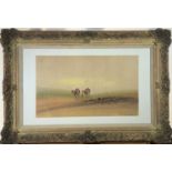An oil on canvas, Calves, signed Edward Russell together with three other works