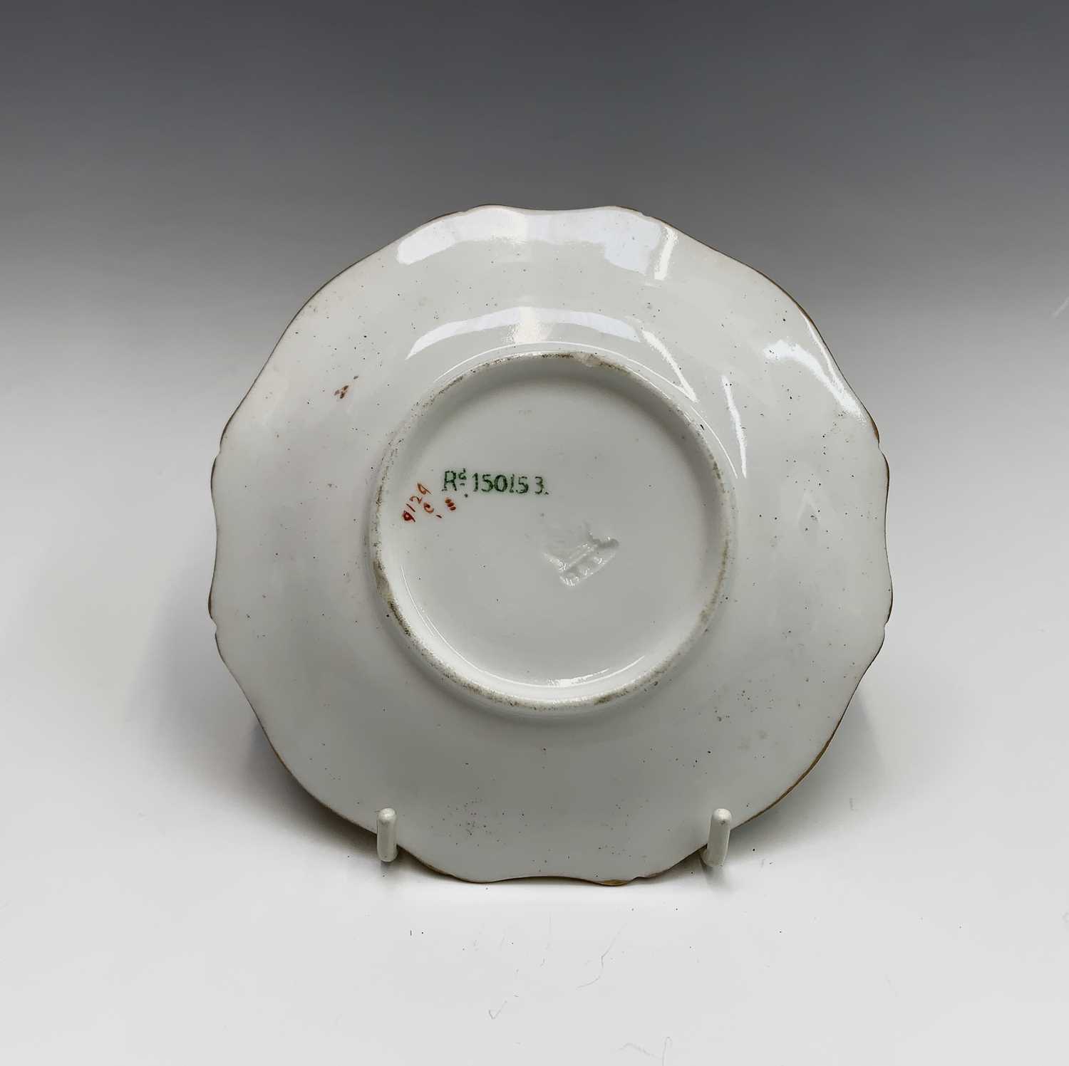 A miniature Dresden style cup and saucer of quatrefoil outline, together with a quantity of other - Image 6 of 20