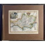 Twelve antique County maps