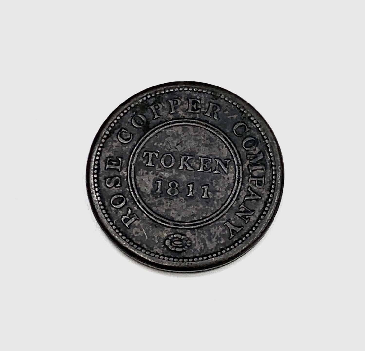 A Birmingham & Swansea one penny 1811 token, Rose Copper Company.