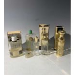 A selection of vintage perfume bottles, Miss Dior, Coty, Madame Rochas, Guerlain & Givenchy together