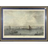 Boston An engraving by Charles William Hill after Charles Mottram 69 x 101cm sight size