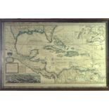 A reproduction Hondius 1630 World Map together with four other reproduction maps