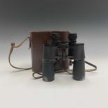 A pair of Liebermann Gortz 20 x binoculars with case.