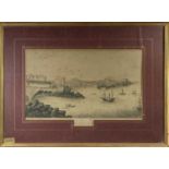 St Ives Cornwall, A Lithograph by Hollway, Bath 25.5 x 43 cm sight size