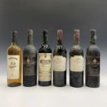 Mixed wine, six bottles, including Palacio de Valdeinfante 1995, Primicia Rioja 1999 X2 and three