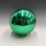 A Victorian Green glass witch ball, diameter 24.5cm.Condition report: This witch ball is in good