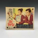 Ski party, a 1965 film lobby poster, starring Frankie Avalon, 28cm X 36cm.