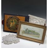 A painted plaque, crest of the North British Railway Company, modern, 41 X 31.5cm, together with a