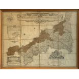 Thomas MARTYN (1695 - 1751) A New and Accurate Map of the County of Cornwall from an actual