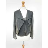Joseph Ribkoff metallic gold, two piece jacket & vest top set size 10, a 'Sophia of Melbourne' jazzy