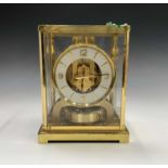 A Jaeger Le Coultre 'Atmos V' mantel clock, serial no.142336, complete with original guarantee dated