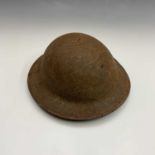 A Second World War RAF helmet.