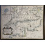 A Correct Chart of the English Channel - For Mr Tindal's Continuation of Mr Rapin's History c.1744