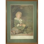 After Emile MUNIER 'Playmates'Pears print49.5 x 60.5 (sight size) Together with three other Pears